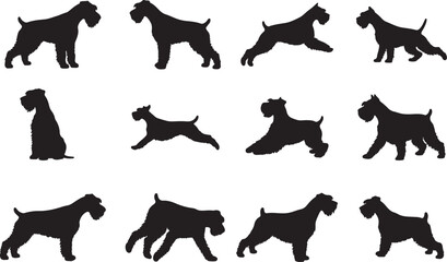 Giant Schnauzer Silhouettes