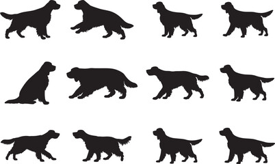 Gordon Setter Silhouettes