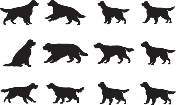 Gordon Setter Silhouettes
