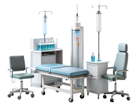 3D element of modern office interior isolated on white background.PNG Transparent file type with high definition picture quality available.