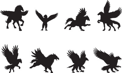 Hippogriff Silhouettes © Qasim Farooq