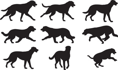 Irish Wolfhound Silhouettes