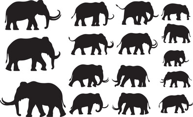 Mastodon Silhouettes