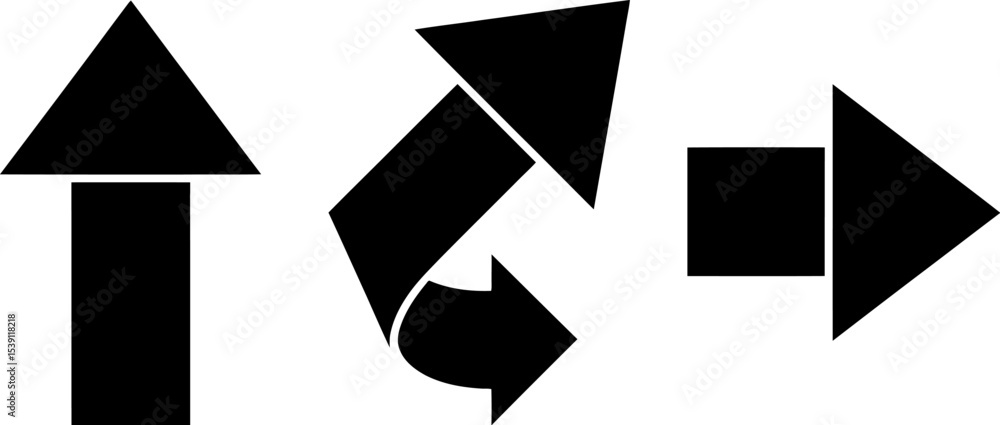 Poster arrow direction sign vector illustration set navigation forward backward up right left design graphi