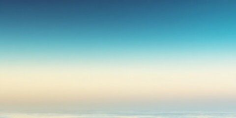 Fototapeta premium A gradient of blue and white sky creating a soft and peaceful atmosphere with a horizon line view