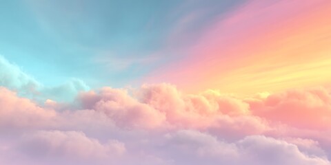 Obraz premium Pastel Sky: Dreamy Cloud Background for Design Projects