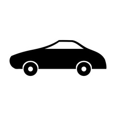Car icon on white background. Vector illustration.