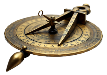 Renaissance brass astrolabe showcasing intricate engravings and movable pointers for celestial navigation