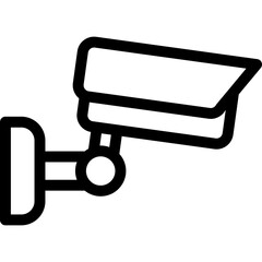 Security camera single icon vector illustration