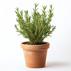 rosemary in a pot isolated