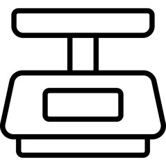 Weight machine single icon vector illustration