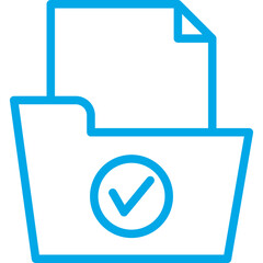 Obraz premium Folder single icon vector illustration