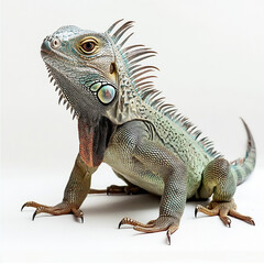 Obraz premium iguana on a branch