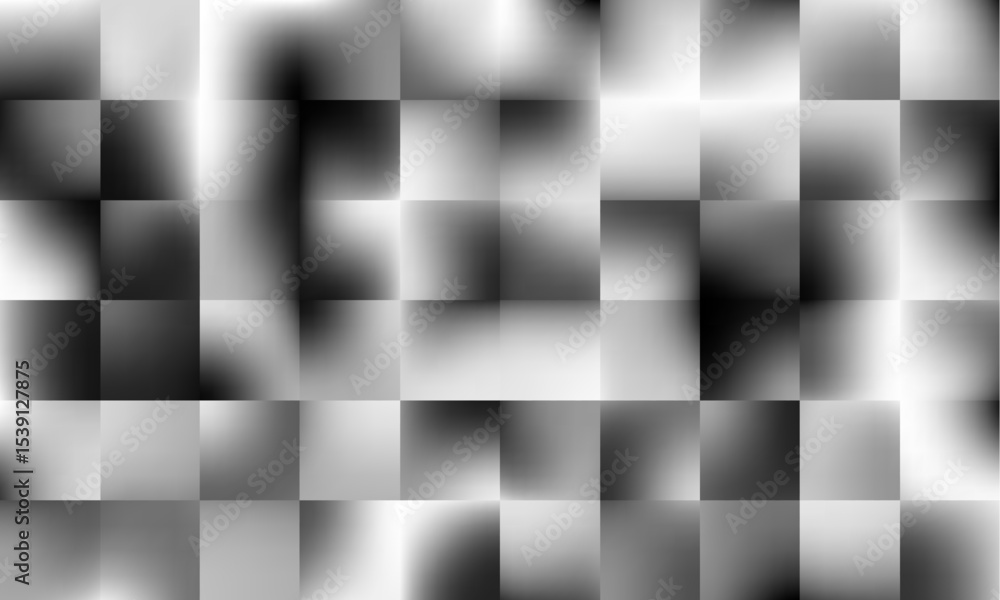 Poster abstract geometric background with a grid of squares and rectangles in various shades of gray. the m