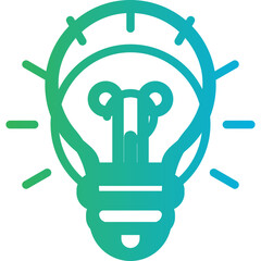 Obraz premium Bulb single icon vector illustration