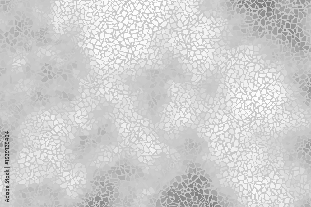 Poster trencadis wall texture. white abstract mosaic illustration. vector background. ceramic tile fragment