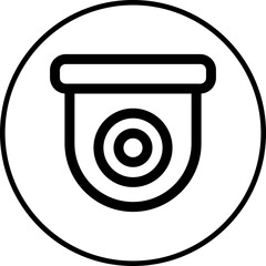CCTV single icon vector illustration