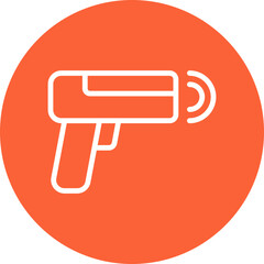 Gun single icon vector illustration