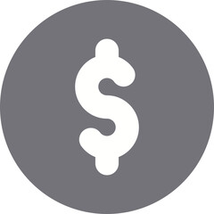 Dollar symbol single icon vector illustration