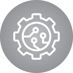Settings single icon vector illustration