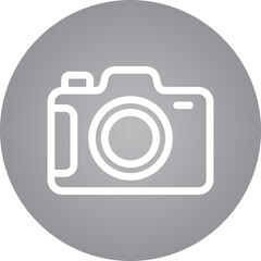 Camera single icon vector illustration