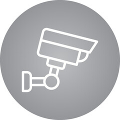 CCTV camera single icon vector illustration