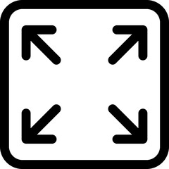 Expand single icon vector illustration
