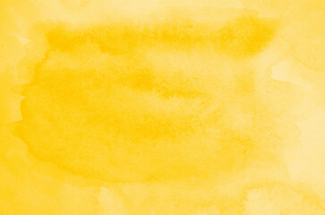 Abstract yellow watercolor background texture