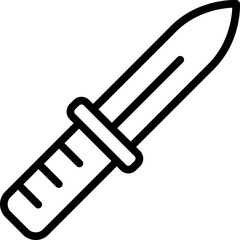 Knife single icon vector illustration