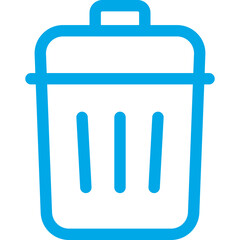 Dustbin single icon vector illustration
