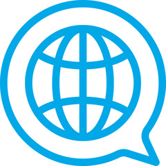 Global single icon vector illustration