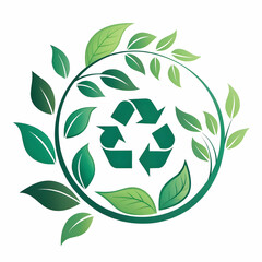 Ecosystem Illustration | Nature Environment Concept, Sustainable Ecology Design, Wildlife and Forest Habitat, Biodiversity and Green Planet Artwork