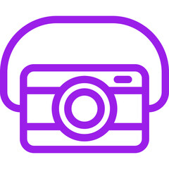 Camera single icon vector illustration