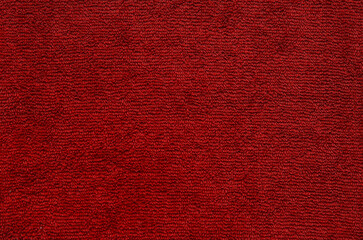 Red surface of the microfiber cloth.