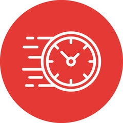 Deadline single icon vector illustration