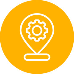 Location single icon vector illustration