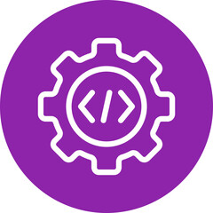 Settings single icon vector illustration