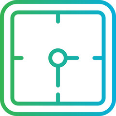 Time clock single icon vector illustration