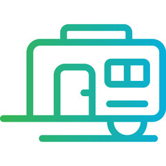 Train single icon vector illustration