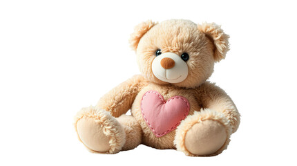 Obraz premium Photo of teddy bear sitting isolated on transparent background