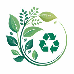 Ecosystem Illustration | Nature Environment Concept, Sustainable Ecology Design, Wildlife and Forest Habitat, Biodiversity and Green Planet Artwork