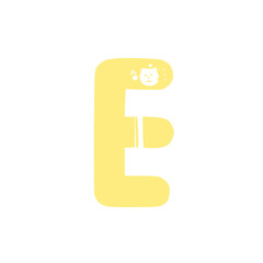 Font letter E