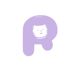 Font letter R