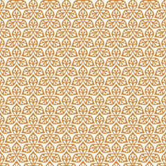 Floral ornament seamless pattern
