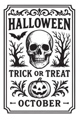 Halloween Label Design 