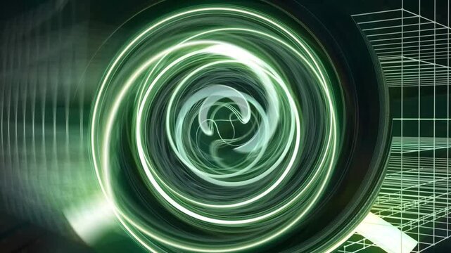 Abstract Whirlpool Lines Animated Video