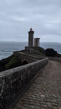 Phare du Petit Minou lighthouse in Plouzan&eacute;, Fort du Petit Minou, Brittany, France
