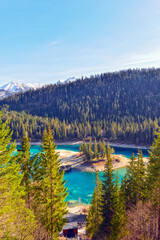 Der Caumasee in Flims, Kanton Graub&uuml;nden (Schweiz)