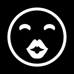 Face Throwing a Kiss