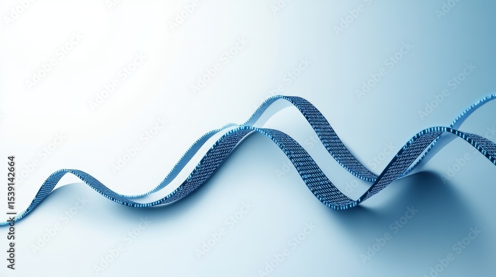 Poster data stream flowing digital ribbon, binary ,technology
